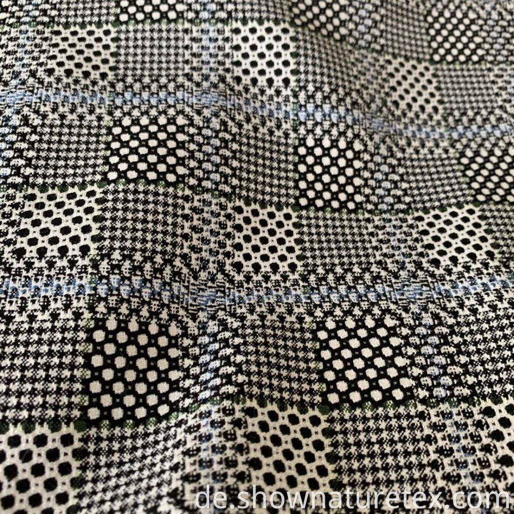 Polyester Viscose Nice New Check Fabric